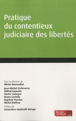 Beispielbild fr Pratique du contentieux judiciaire des liberts zum Verkauf von Ammareal