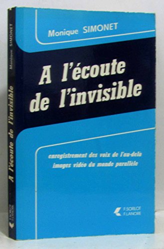 Imagen de archivo de A l'coute de l'invisible a la venta por medimops