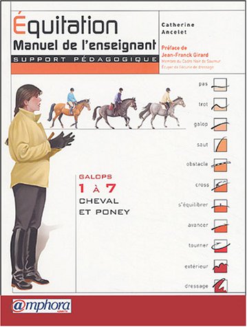 9782851806536: Equitation, galops 1  7 cheval et poney: Manuel de l'enseignant support pdagogique