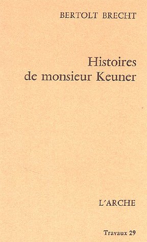 Imagen de archivo de Histoires de monsieur Keuner a la venta por Librairie La Canopee. Inc.