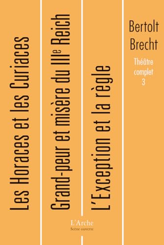 ThÃ©Ã¢tre complet T3 Brecht (9782851812049) by Brecht, Bertolt