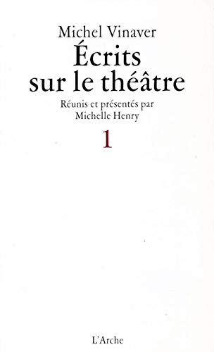 9782851814128: ECRITS SUR LE THEATRE.: Tome 1