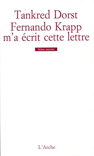 9782851814685: Fernando Krapp m'a crit cette lettre