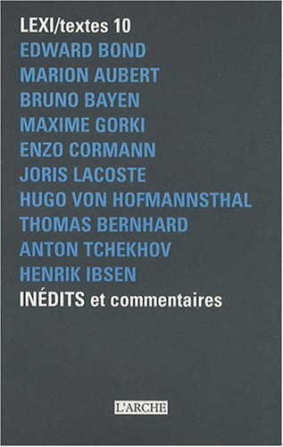 Beispielbild fr Lexi-textes : Indits Et Commentaires. Vol. 10 zum Verkauf von RECYCLIVRE