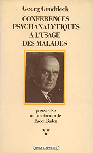 9782851841261: Confrences psychanalytiques  l'usage des malades prononces au sanatorium de Baden-Baden Tome 3: Confrences 81  115