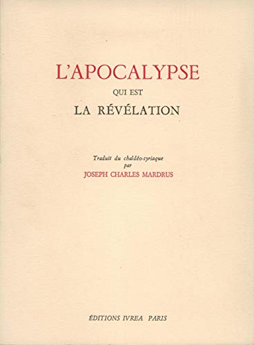Stock image for L'Apocalypse qui est la revelation for sale by Librairie Laumiere