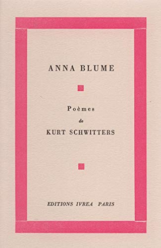 Anna Blume (9782851842411) by Schwitters, Kurt