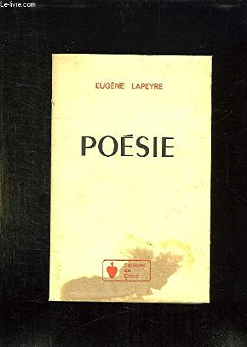 Stock image for Posie Eugne Lapeyre for sale by Librairie Parrsia