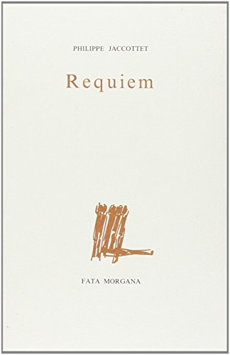Requiem (9782851942326) by Jaccottet, Philippe