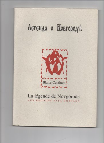 Stock image for La Lgende de Novgorode. for sale by Librairie Vignes Online