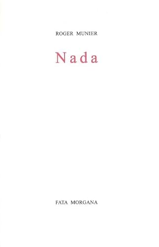 Nada (9782851946317) by Munier, Roger