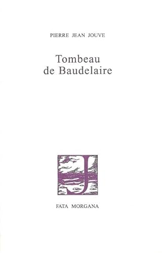 9782851946706: Tombeau de Baudelaire