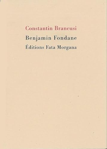 Beispielbild fr Constantin Brancusi zum Verkauf von Gallix