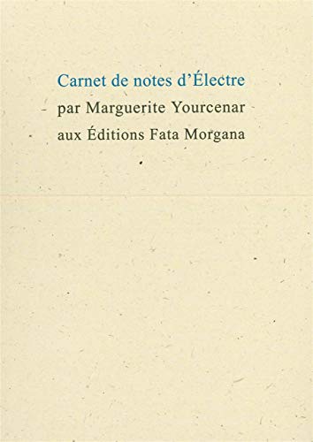 Stock image for Carnet de notes d'Electre for sale by SAVERY BOOKS