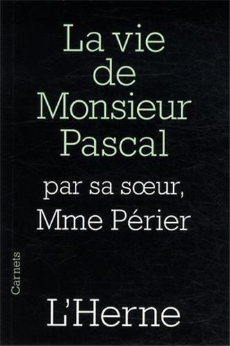 Stock image for LA VIE DE MONSIEUR PASCAL for sale by Ammareal