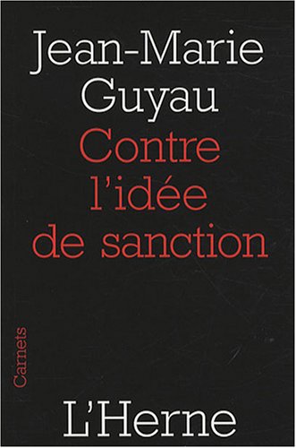 Stock image for Contre l'ide de sanction for sale by medimops