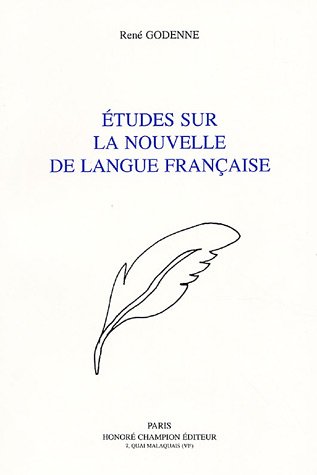 9782852033009: Etudes sur la nouvelle de langue franaise
