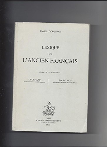 Lexique de l'ancien francais