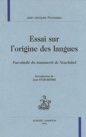 9782852038370: Essai Sur l'Origene DES Langues
