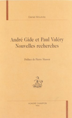 Stock image for Andre Gide et Paul Valery - Nouvelles Recherches for sale by Sequitur Books