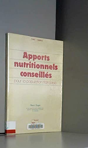9782852061163: Apports nutritionnels conseills pour la population franaise