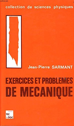 Beispielbild fr Exercices Problemes De Mcanique zum Verkauf von RECYCLIVRE