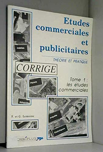 9782852327672: Etudes commerciales et publicitaires t1 (professeur)