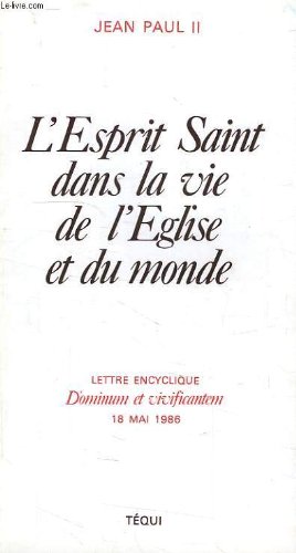 Beispielbild fr L'esprit saint dans la vie de l'eglise et du monde zum Verkauf von Librairie Th  la page