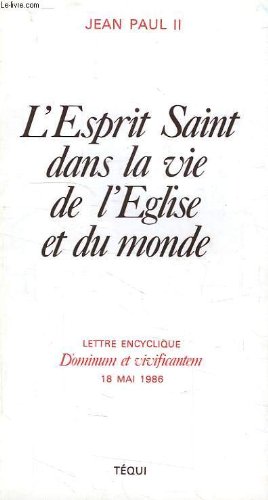 Imagen de archivo de L'esprit saint dans la vie de l'eglise et du monde a la venta por Librairie Th  la page
