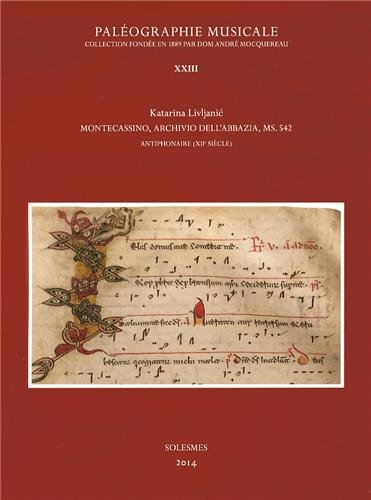 paleograhie musicale xxiii - montecassino, archivio dell'abbazia, ms.542