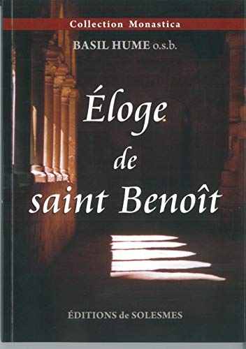 Beispielbild fr Eloge de Saint Benot zum Verkauf von Buchpark
