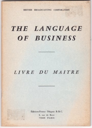 Beispielbild fr Language of business (1989) zum Verkauf von Ammareal