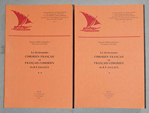 9782852970489: Le Dictionnaire Comorien-francais Et Francais-comorien Du R.p. Sacleux. Ase9