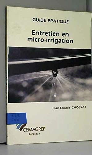 Imagen de archivo de Entretien en micro-irrigation a la venta por Ammareal