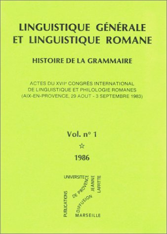 9782853991377: LING.GENERALE ET LING.ROMANE HISTOIRE DE LA GRAMMAIRE