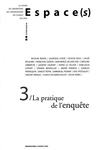 Stock image for La pratique de l' enquête - Espace(s) n°3 CNES for sale by LIVREAUTRESORSAS