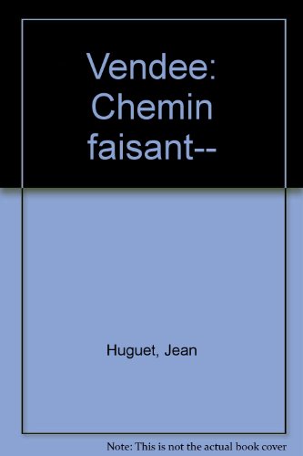 Beispielbild fr Vende e: Chemin faisant-- (French Edition) zum Verkauf von Books From California
