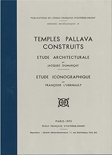 Beispielbild fr Temples Pallava construits: Etude architecturale. Etude iconographique. (Mmoires archologiques) (French Edition) zum Verkauf von Gallix