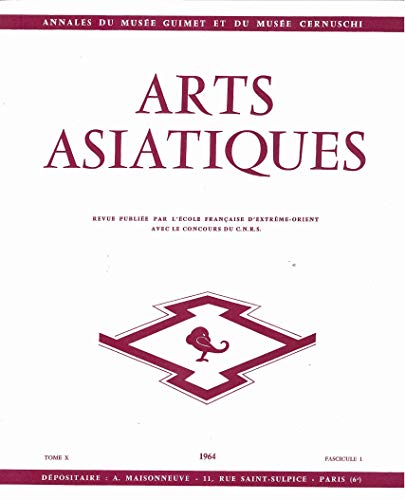 Beispielbild fr ARTS ASIATIQUES n 10-1 (1964) (French Edition) zum Verkauf von Gallix