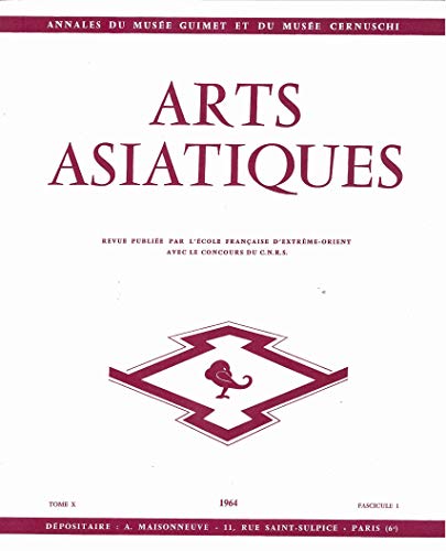 Stock image for ARTS ASIATIQUES n 10-1 (1964) (French Edition) for sale by Gallix
