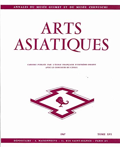 Imagen de archivo de ARTS ASIATIQUES no. 16 (1967) (French Edition) a la venta por Gallix