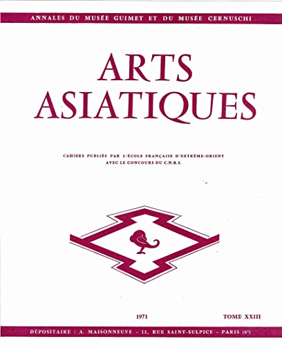 Stock image for ARTS ASIATIQUES no. 23 (1971) (French Edition) for sale by Gallix