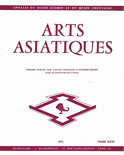 Imagen de archivo de ARTS ASIATIQUES no. 26 (1973) (French Edition) a la venta por Gallix