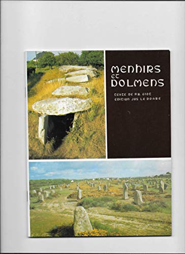 Imagen de archivo de Menhirs et dolmens a la venta por Ammareal