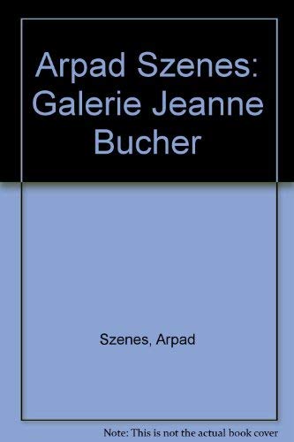 Imagen de archivo de Arpad Szenes: Galerie Jeanne Bucher 1979 (French Edition) a la venta por Colin Martin Books