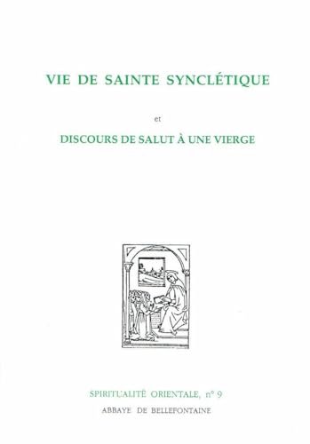 Stock image for vie de Sainte Syncltique for sale by Gallix