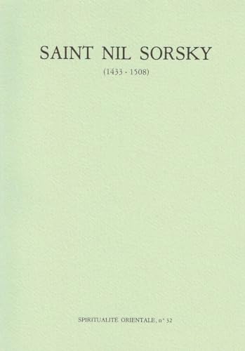 Beispielbild fr Saint Nil Sorsky zum Verkauf von Hoosac River Books