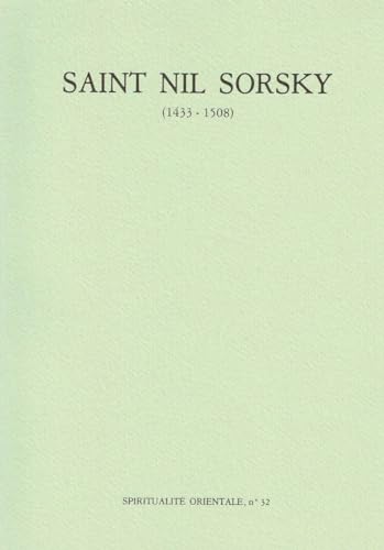 Stock image for Saint Nil Sorsky for sale by Hoosac River Books