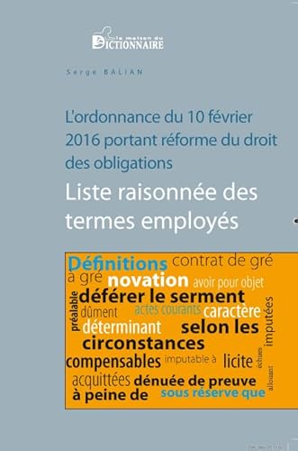 Beispielbild fr Rforme du droit des obligations - les termes employs zum Verkauf von Ammareal