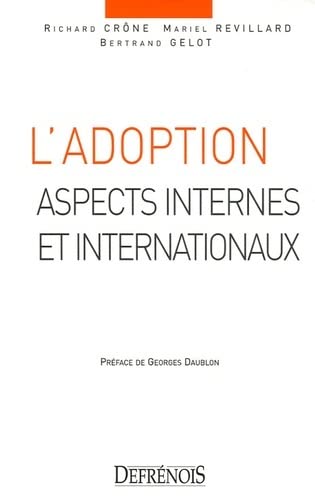 9782856230541: L'adoption: Aspects internes et internationaux